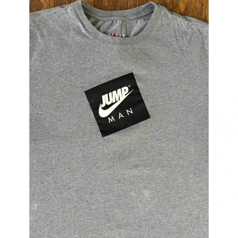 Jordan Jumpman Man Tee XXL Gray Nike Air Graphic T-Shirt